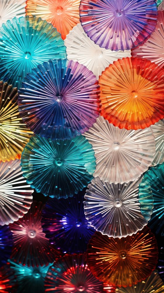 Fireworks glass fusing art pattern backgrounds kaleidoscope.