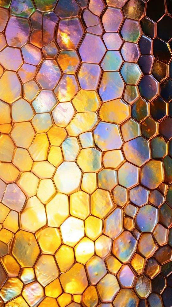Checkerd pattern glass fusing art backgrounds honeycomb textured.
