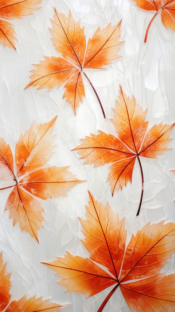 Pattern glass fusing art backgrounds leaves plant.