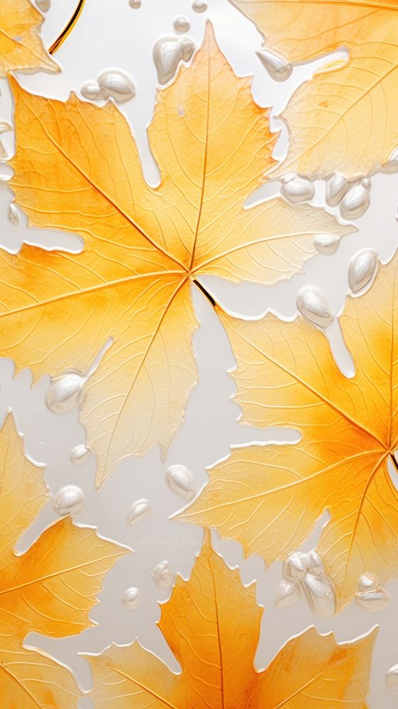 Pattern glass fusing art backgrounds textured leaves.