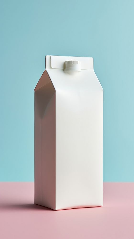 Milk carton container porcelain cardboard.