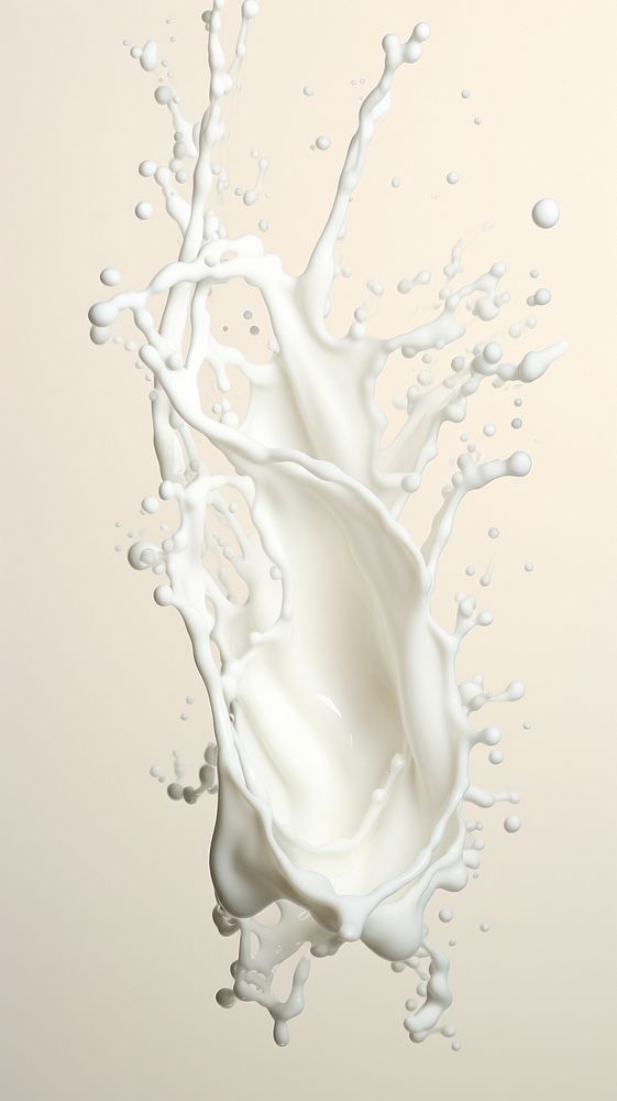 Milk long splash simplicity beverage impact.