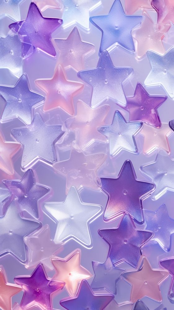 Repeated pattern glass fusing art purple backgrounds star.