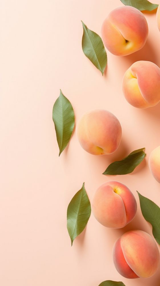 Peachs backgrounds fruit plant.