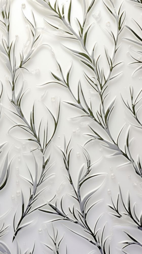 Pattern glass fusing art backgrounds rosemary branch.