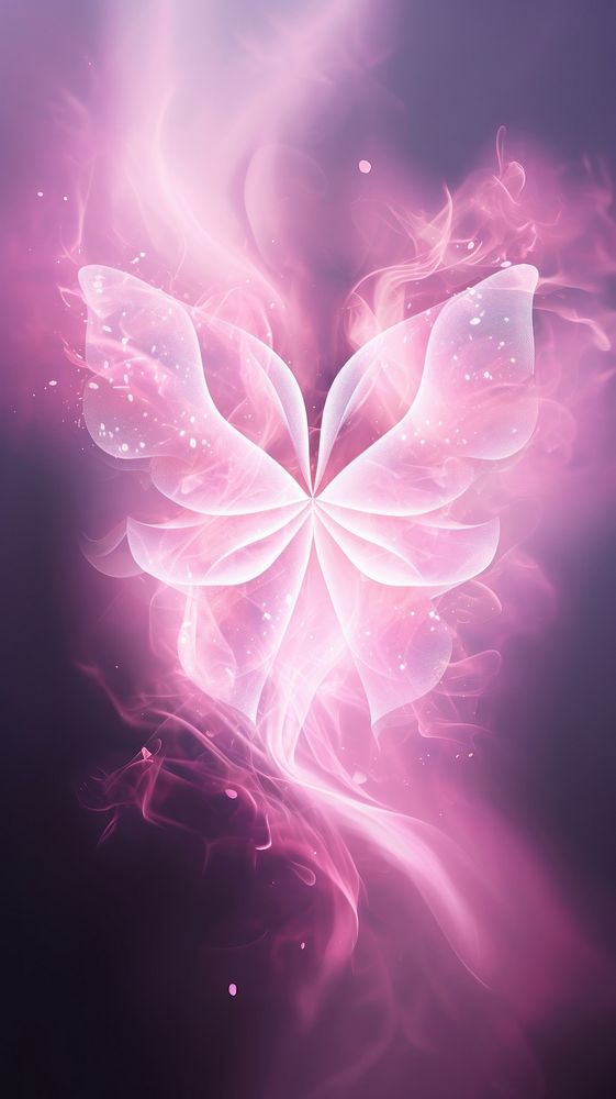 Abstract smoke of butterfly pattern purple pink.