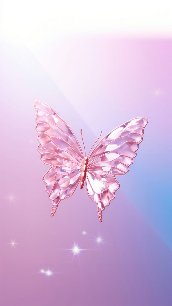 Rose gold pink butterfly jewerly outdoors purple petal.