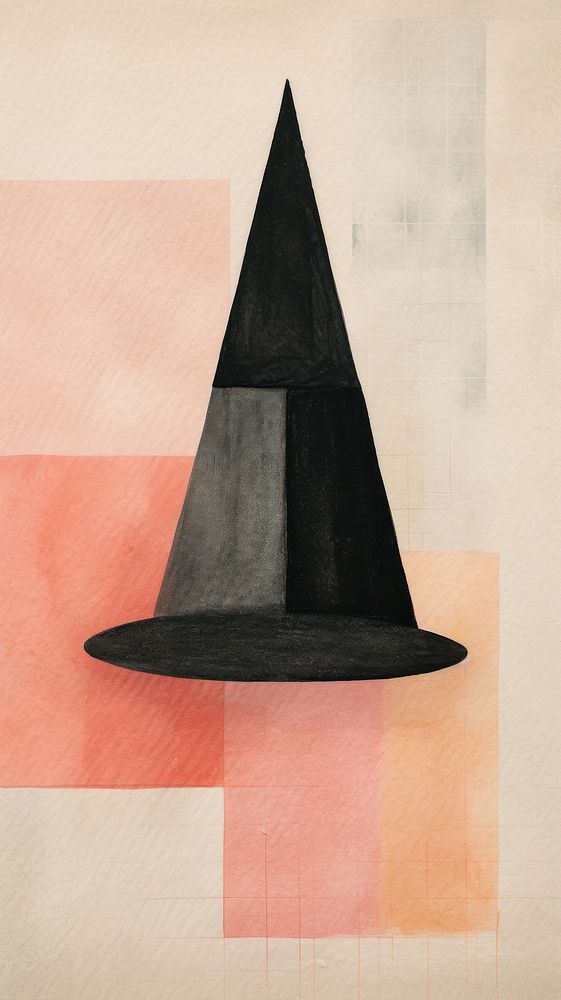Witch hat shape art creativity.