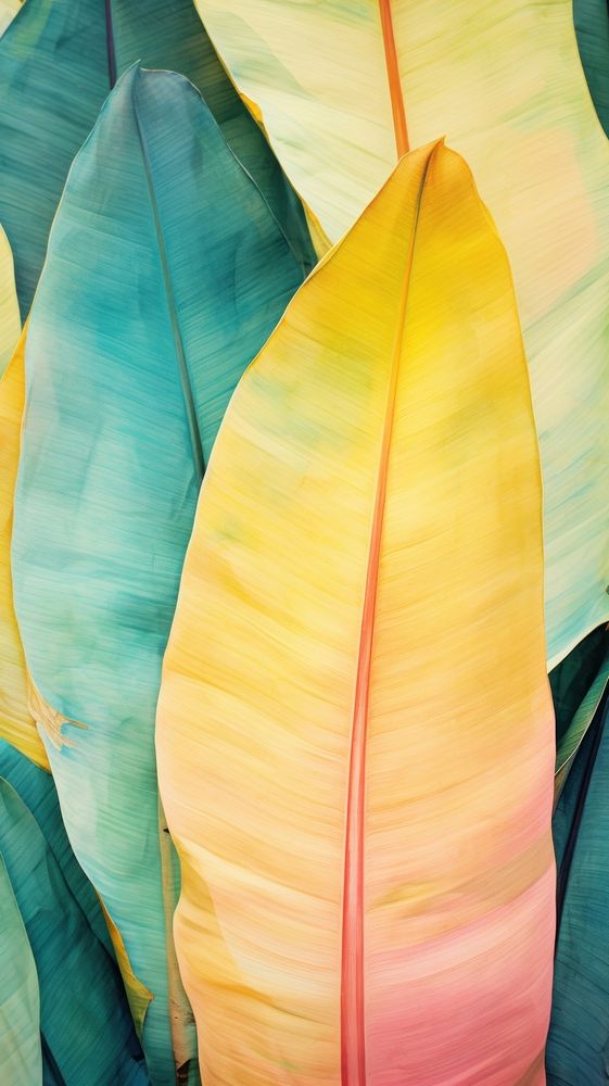 Banana leaves abstract nature plant.