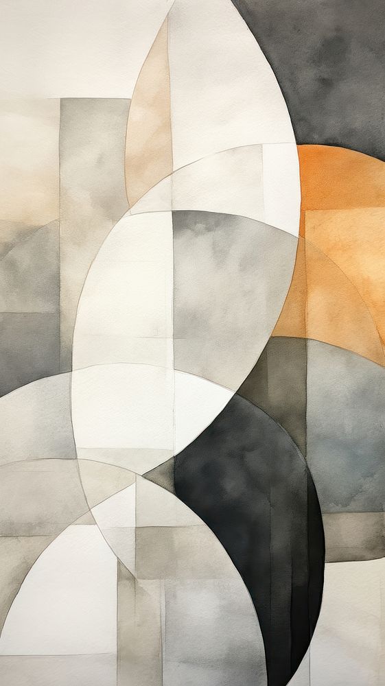 Grey abstract painting pattern collage.