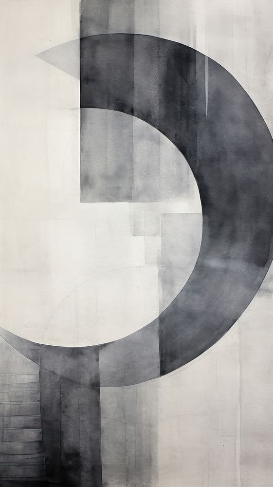 Grey abstract shape text art.