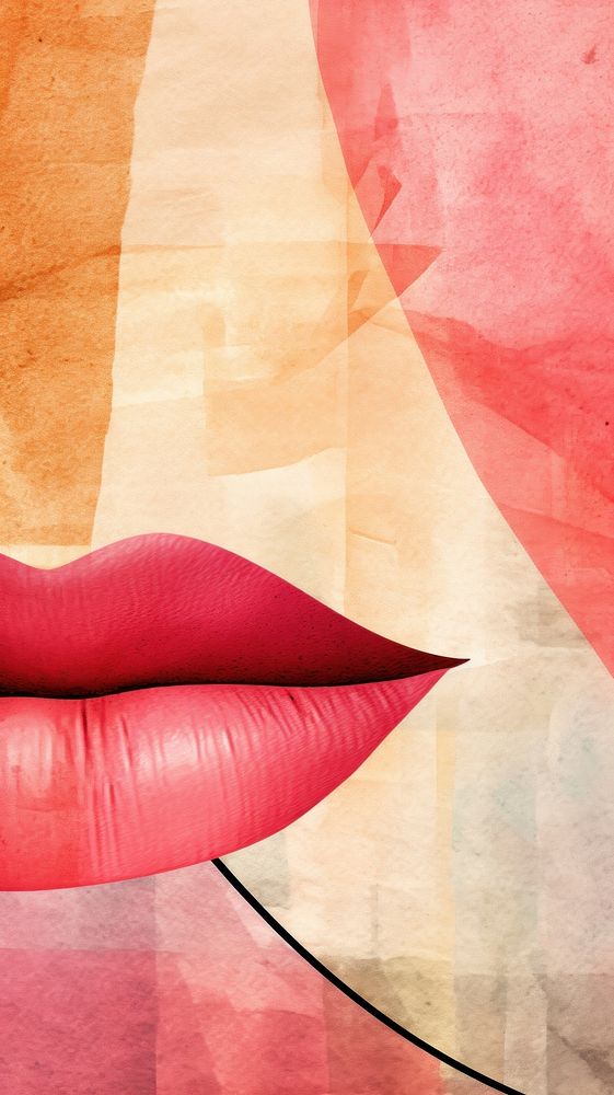 Lipstick texture cosmetics graphics fashion.