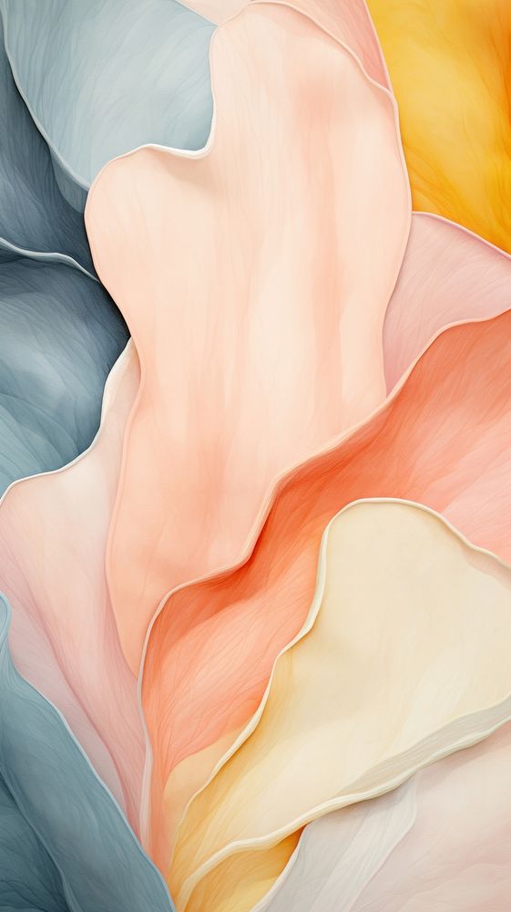 Pastel flowers abstract painting petal.