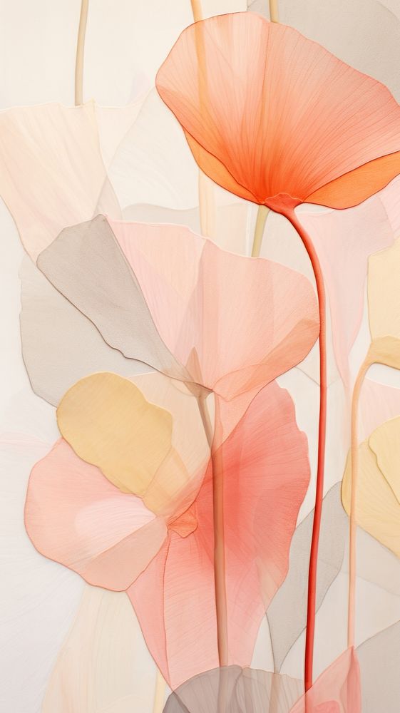 Pastel flowers abstract petal plant.