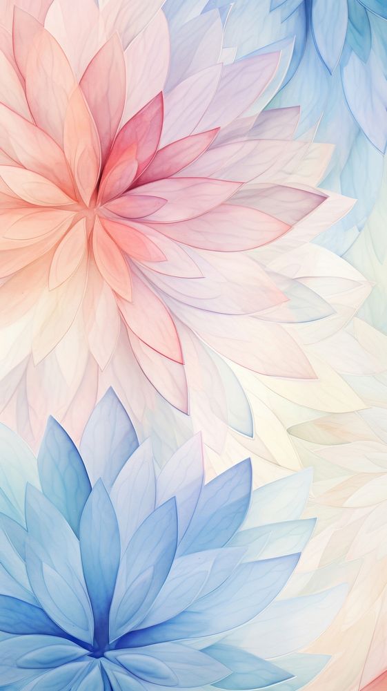 Snowflake pattern seamless abstract flower dahlia.