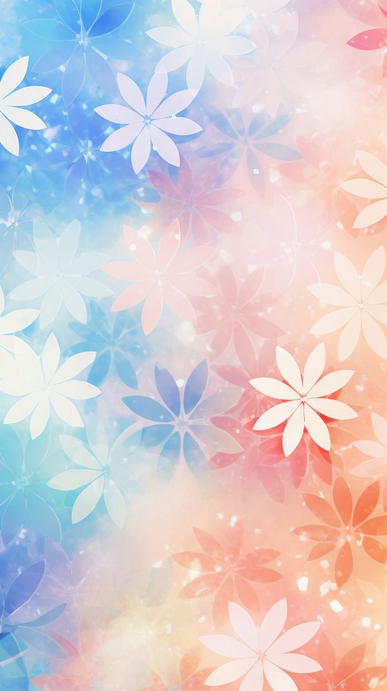 Snowflake pattern seamless abstract texture flower.