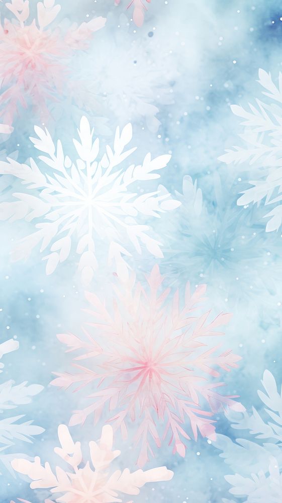 Snowflake pattern seamless abstract nature plant.