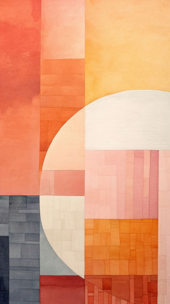 Sunrise city abstract painting palette.