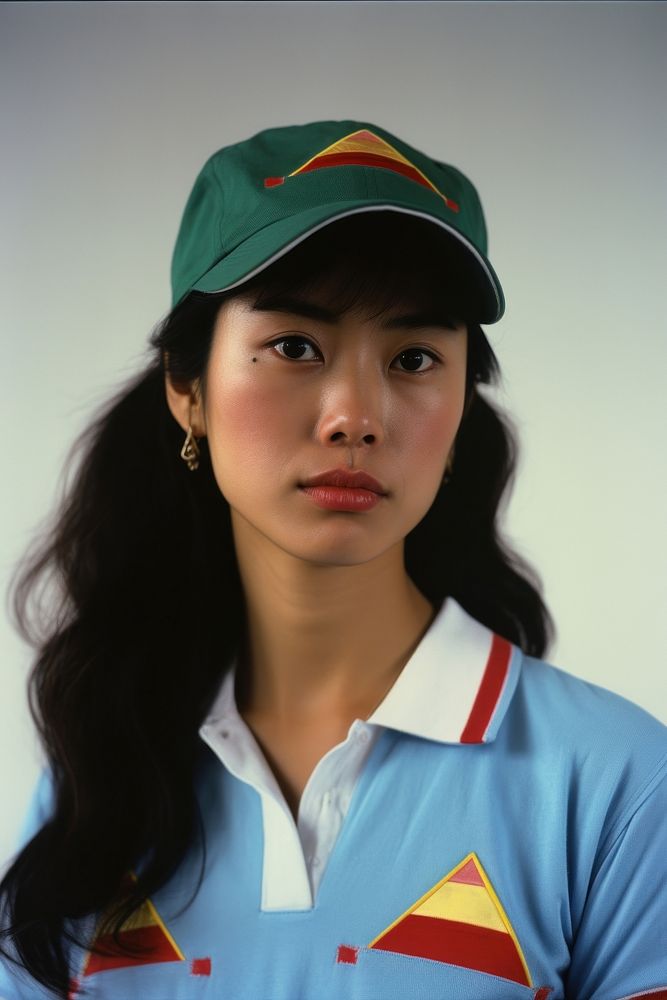Asian American female portrait sports photo.