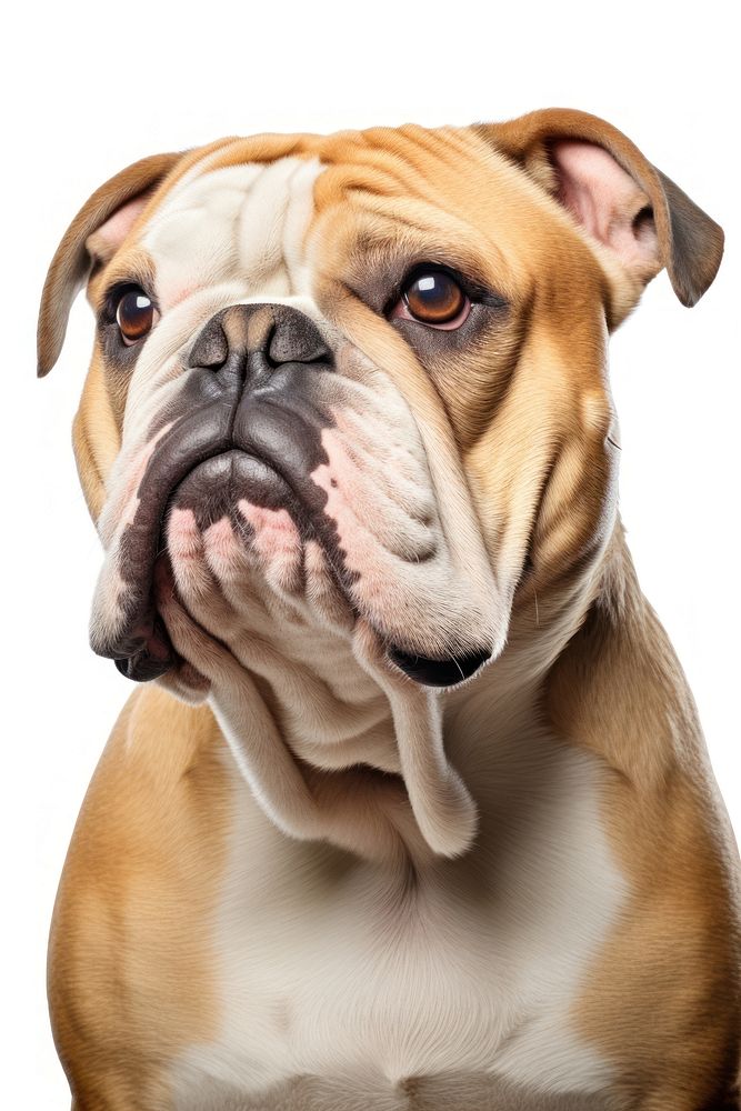 Bulldog portrait mammal animal.