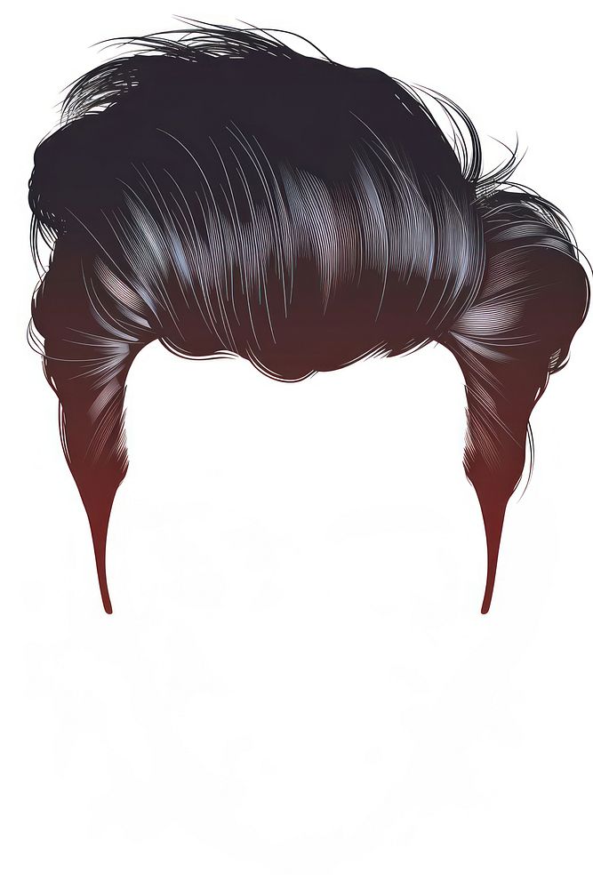 Man pompadour hairstyle adult white background.