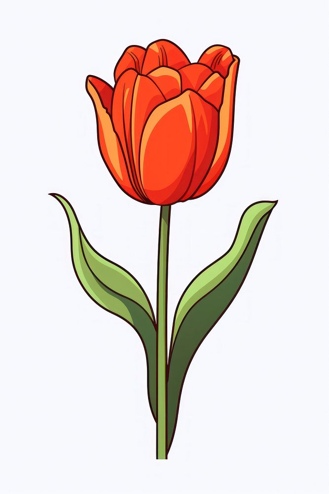 Tulip Clip art cartoon flower plant.