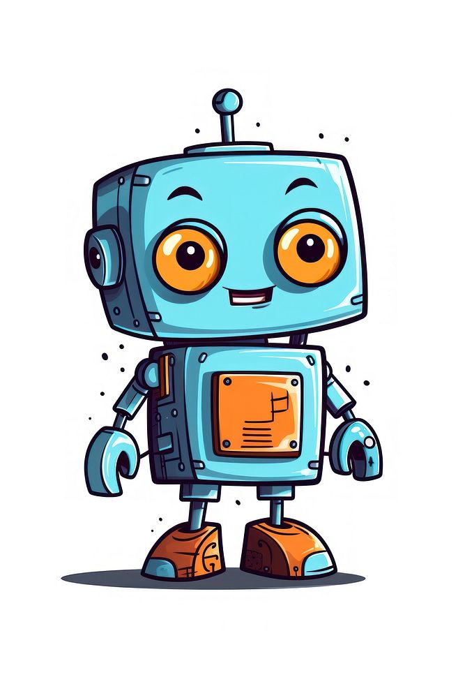 Robot toy cartoon drawing technology.