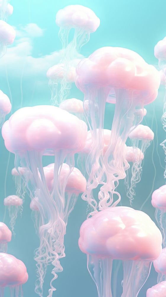 PNG Jellyfish invertebrate transparent translucent.