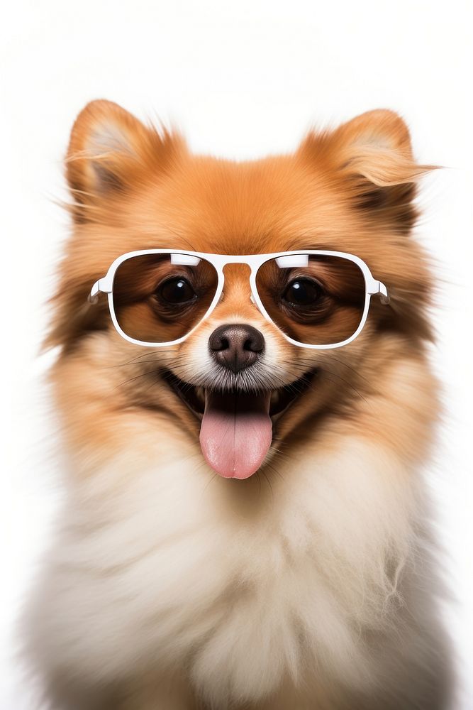 Happy shetland with sunglasses mammal animal dog.