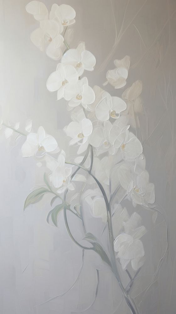 Orchid flower plant art.