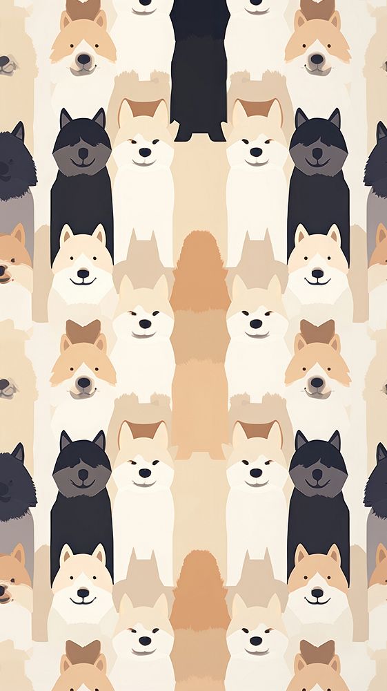Cute Shiba Dog wallpaper dog pattern mammal.
