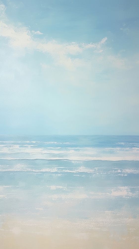 Acrylic paint of beach outdoors horizon nature.