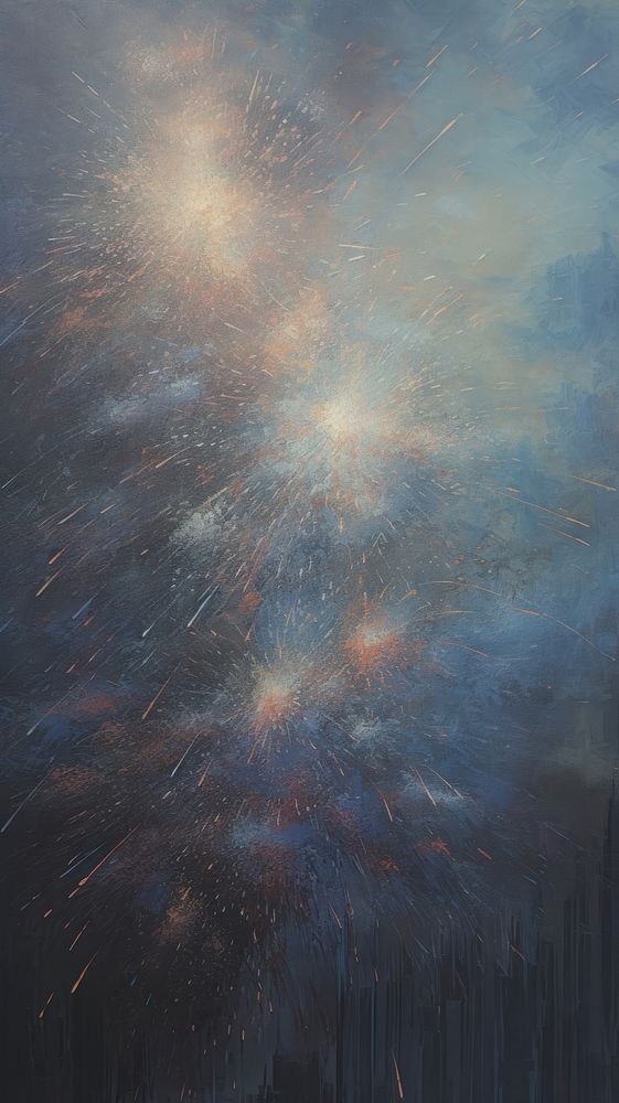 Fireworks fireworks painting outdoors.