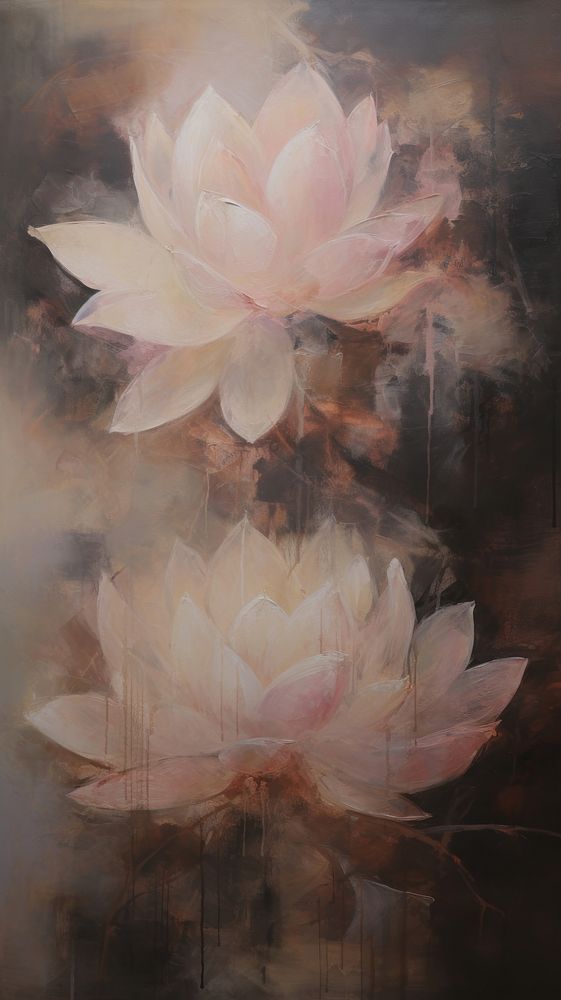 Lotus painting flower petal.