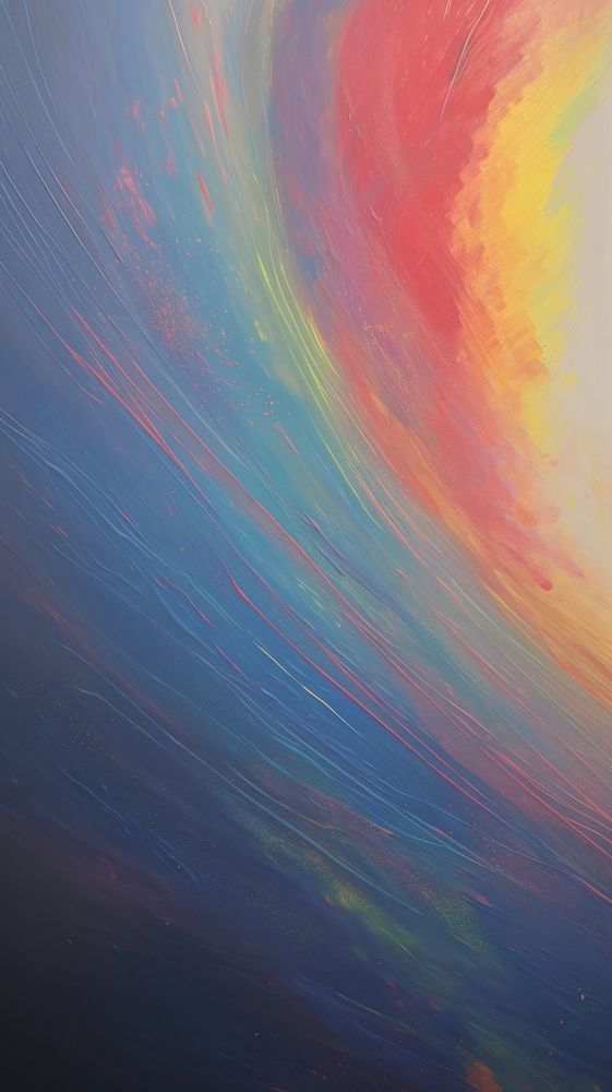 Rainbow rainbow painting pattern.