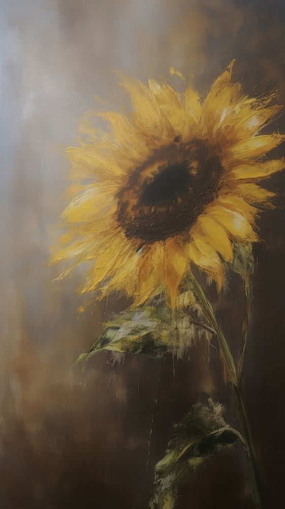 Sunflower sunflower painting plant.