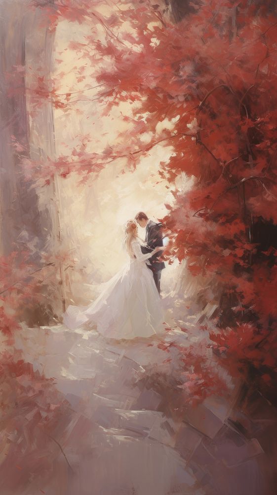 Acrylic paint of wedding painting dress adult.