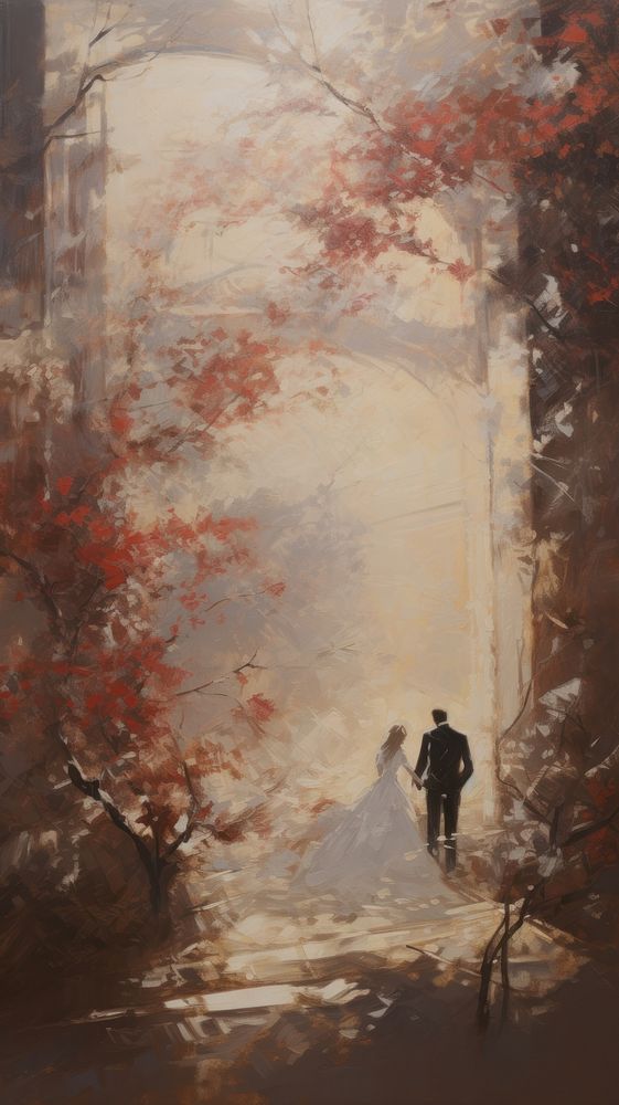 Wedding outdoors painting adult.
