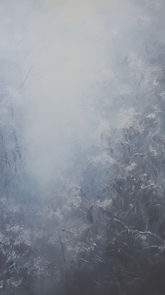 Acrylic paint of winter outdoors nature forest.
