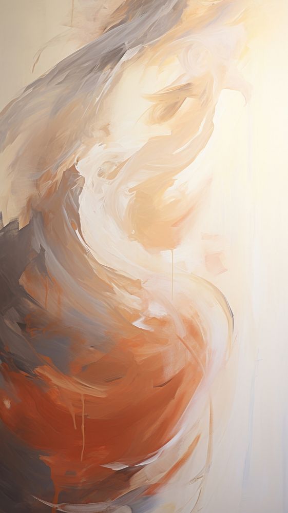 Motion blur woman pregnant abstract painting art.