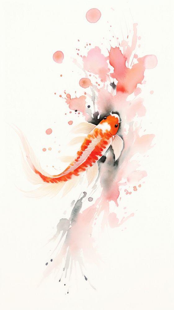 Koi fish koi painting animal.