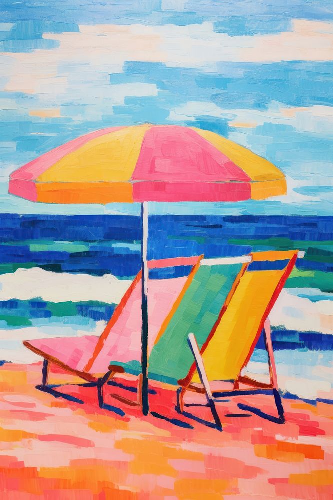 PNG Beach painting beach art.