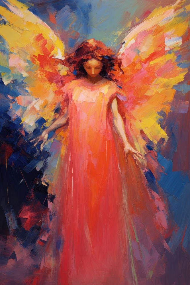 Angel painting angel adult.