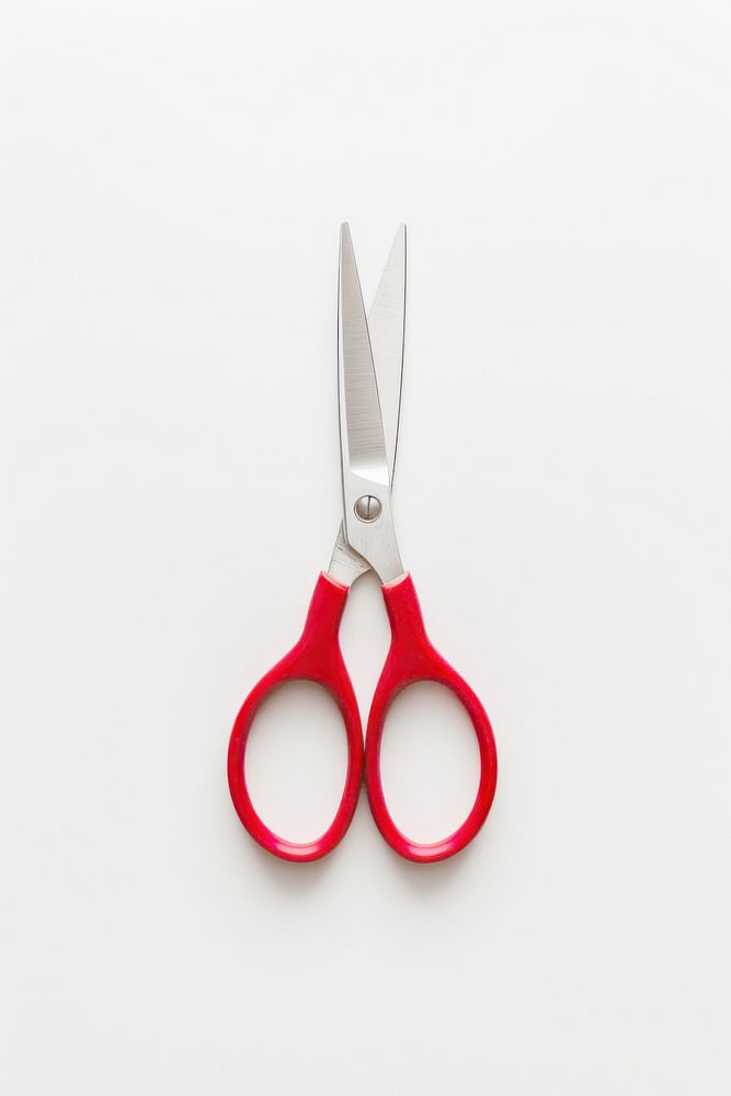 Red scissors weaponry shears metal.