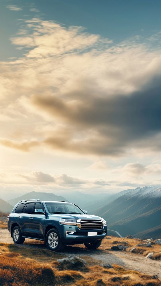 SUV car vehicle. AI generated Image by rawpixel.