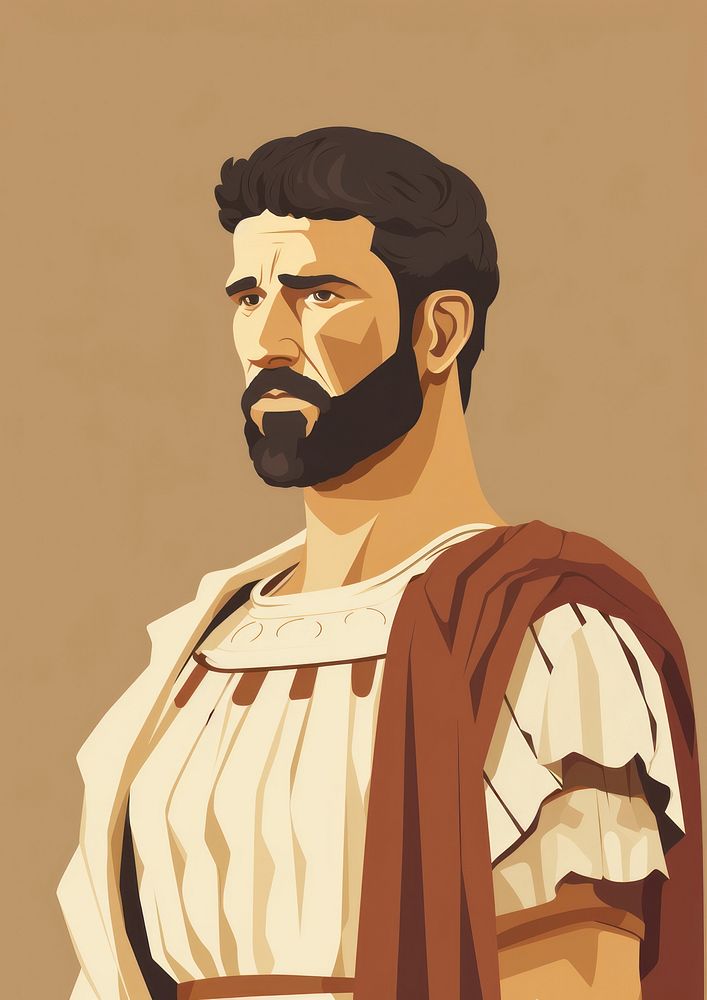 Ancient rome man wearing Ancient rome outfit portrait adult architecture.