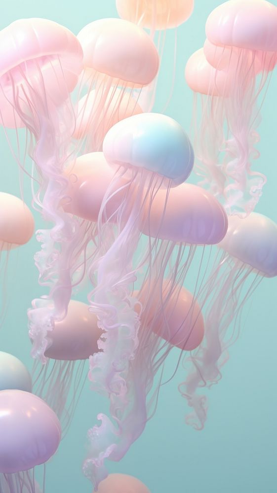 Jellyfish invertebrate backgrounds transparent.