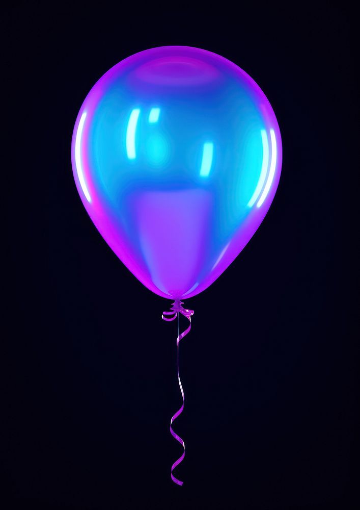 Balloon light night illuminated.