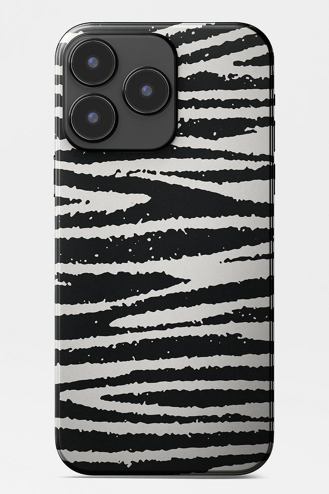 Zebra print mobile phone case