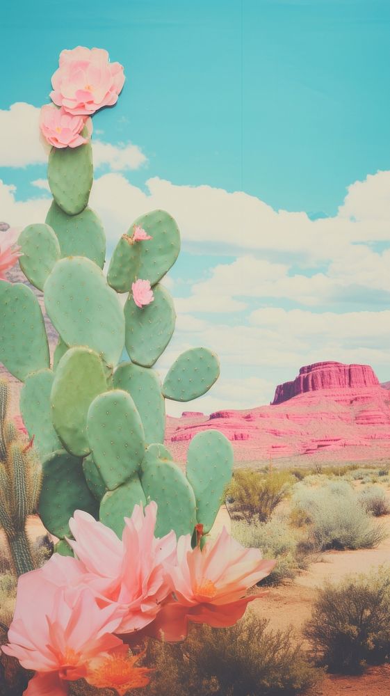 Cactus desert plant art tranquility.